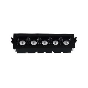 SPOT LED LINEAR EMBUTIR 10W 3000K PRETO