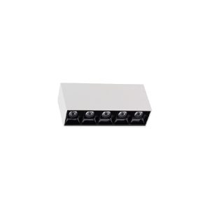 SPOT LED LINEAR SOBREPOR 10W 3000K BRANCO C/ PRETO