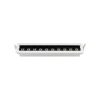 SPOT LED LINEAR EMBUTIR MOVEL 10W 3000K BRANCO C/ PRETO