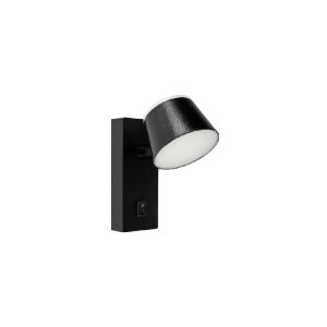 SPOT LED P/ CABECEIRA RD 7W 3000K PRETO IP44