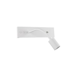 SPOT LED P/ CABECEIRA DUO FLEX USB 14W BRANCO IP20
