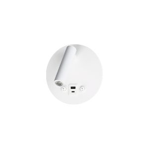 SPOT LED P/ CABECEIRA BONN USB 8W BRANCO IP20