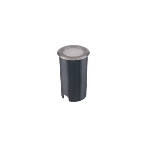 LUMINARIA LED EMBUTIR SOLO 1W 3000K CINZA ESCOVADO