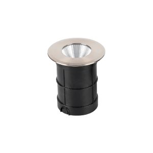 LUMINARIA LED EMBUTIR SOLO 6W 3000K CINZA ESCOVADO