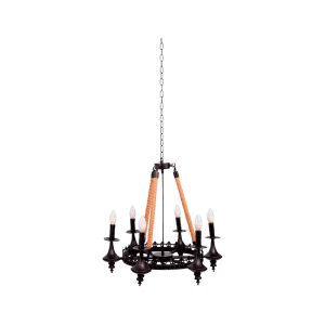 Lustre Corda Rústica 8L M4