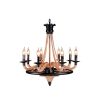 Lustre Corda Rústica 6L M12