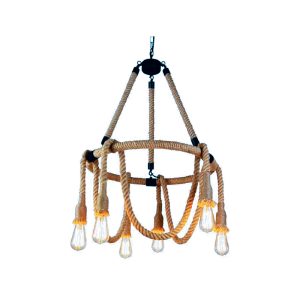 Lustre Corda Rústica 6L M13