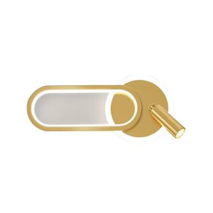 SYFLAR ARANDELA + SPOT 24W DOURADO