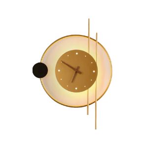 SYFLAR ARANDELA LED RELOGIO 8W DOURADO