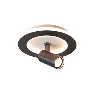 SYFLAR PLAFON + SPOT LED 18W PRETO