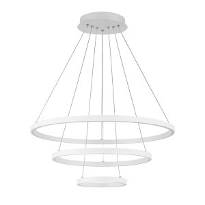 PENDENTE LED ARCHI 3 AROS BRANCO 70W