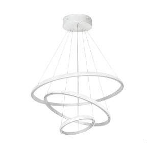 PENDENTE  LED VERONA 3 AROS BRANCO 70W