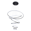 PENDENTE LED VERONA 6 AROS - PRETO 110W