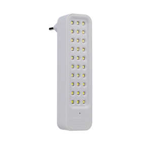 LUM. EMERGENCIA 30LEDS 2W SLIM C/ PLUG IP20 APOLLO