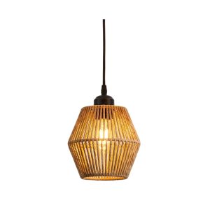 SYFLAR PENDENTE RUSTICO PALHA DIAMANTE 1L