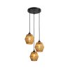SYFLAR PENDENTE RUSTICO PALHA DIAMANTE 3L