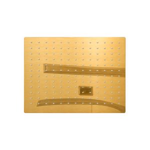 SZA DUCHA BICO 20X20 OURO ESCOVADO