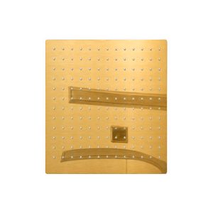 SZA DUCHA BICO 30X30 OURO ESCOVADO
