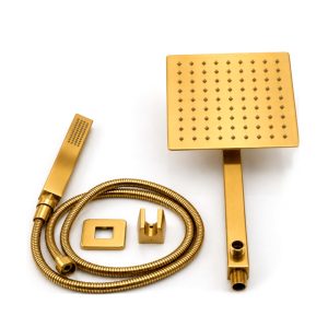 SZA KIT CHUVEIRO 20X20 OURO ESCOVADO