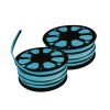 MANGUEIRA NEON 2835 12V 2X50M PVC AZ. GELO APOLLO