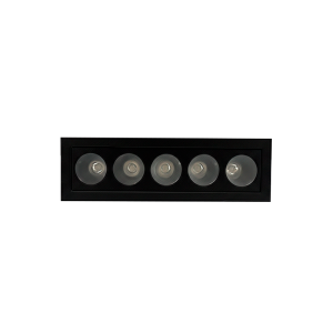 SPOT LED LINEAR EMB. 10W 3000K PRETO APOLLO