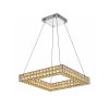 SINDORA PENDENTE CRYSTAL DCD-00306 32W SQUARE 3000K CROMADO