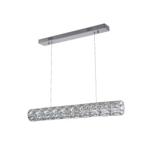 SINDORA PENDENTE CRYSTAL DCD00308 22W RT 76X10 3000K CROMADO