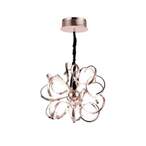 SINDORA PENDENTE LED DCD01208 92W Ø65 3000K OURO ROSE