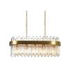 SINDORA LUSTRE CRYSTAL DCD-00218 E14X14 RETANGULAR DOURADO