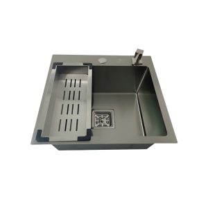 SZA Cuba Gourmet 44 x 44 Aço Escovado 304 + KIT com Furo