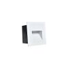 BALIZADOR LED ASSIMETRICO 3W 3000K QD 84X84MM IP20 BR ALUM BIVOLT