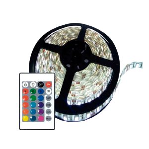 FITA LED 2835 60LEDS/M 5M 12V C/ CONT. RGB IP65 APOLLO