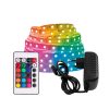 KIT FITA LED 5050 60 LEDS/M14.4W/M 5M 12V C/FONTE + CONT. RGB IP-65 APOLLO