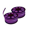 FITA NEON 2835 12V 2X50M PVC ROXO APOLLO