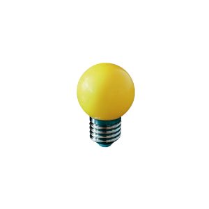 LAMP. BOLINHA G-45 1.5W AMARELO APOLLO