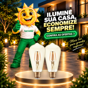LAMP. FILAMENTO 4W ST64 E27 2200K BIVOLT APOLLO
