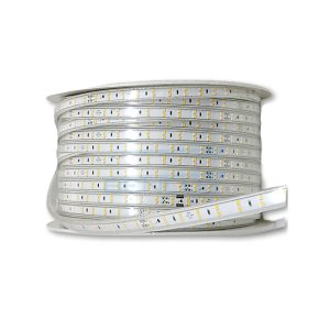 MANGUEIRA CHATA/ FITA LED 2835 DUPLO LED 120LEDS 3000K 100M 220V IP65 APOLLO