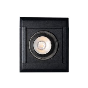 SPOT LED LINEAR EMBUTIR 2W 3000K PRETO APOLLO