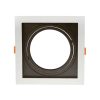 SPOT RECUADO P/ AR111 BRANCO C/ PRETO APOLLO