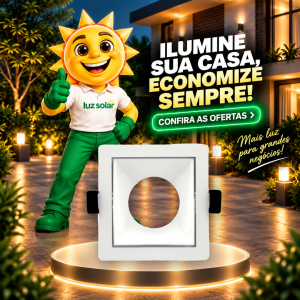 SPOT RECUADO PRIME MR16 84X84MM QD BR IP20
